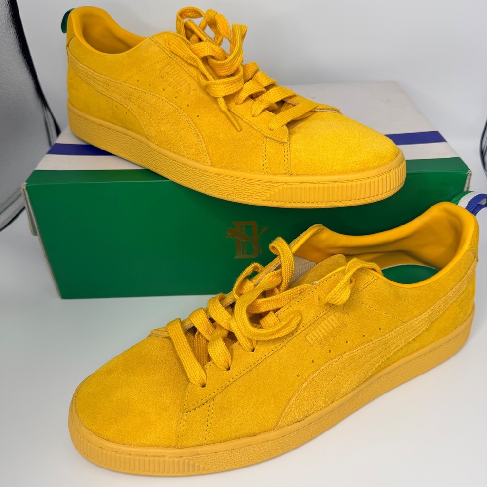 Puma Suede Spectra Big Sean Spectra Yellow Sneakers 367413 01 Mens 13